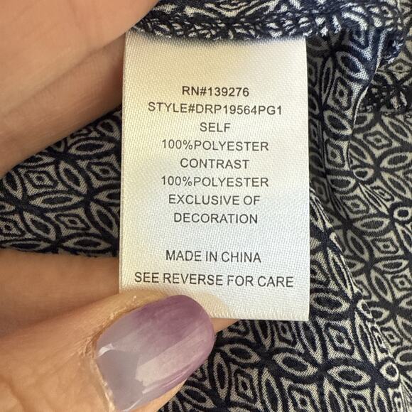 DR2 Daniel Rainn NWT Women's L Boho Paisley Patchwork Crochet Tank Top Tassel - Picture 7 of 11